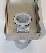 ADO Fassadenrinnen mit Abfluss