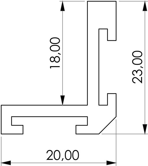 ADO Steckrahmen 23 x 20 x 5 mm