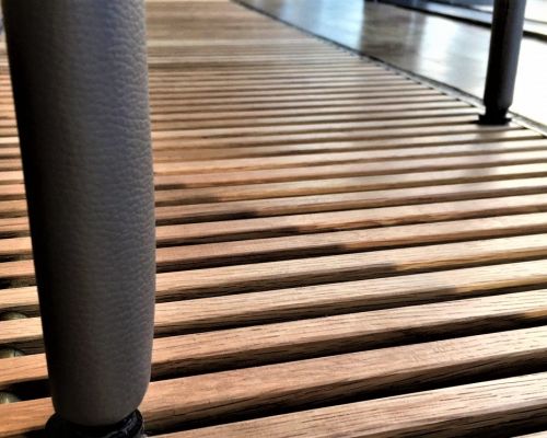 ADO Holz-Rollroste Heizungsroste H stabile Heizungsschachtabdeckung