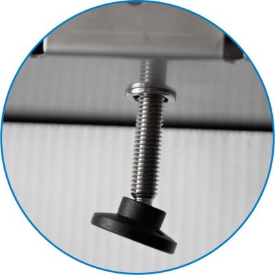 ADO Fassadenrinne FRI-H variable Höheneinstellung mittels Stellfuß