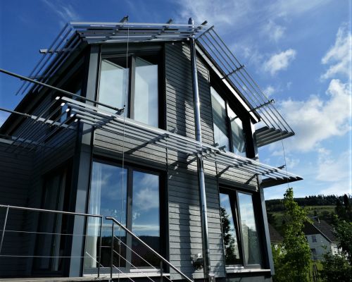 ADO Sonnenschutz SB-EL aus elliptischen Aluminium-Hohlprofilen diverse Verschattungsmodelle