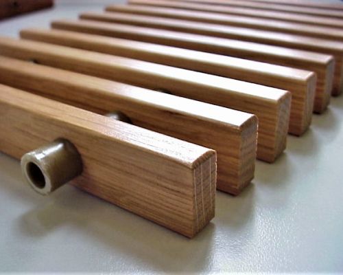 ADO Holz-Rollroste Heizungsroste H als Heizungsschachtabdeckung