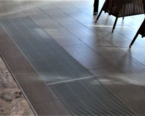 ADO Rollroste Heizungsroste Alu-T auf Heizungsschacht