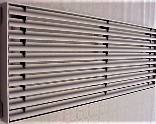 ADO Lüftungsgitter aus Aluminium LG-KS mit S-Lamellen