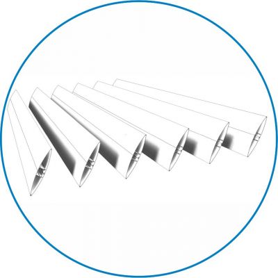 ADO Sonnenschutz SB-EL aus diversen elliptischen Aluminium-Hohlprofilen