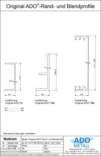 ADO Rand- und Blendprofile für Sonnenschutz