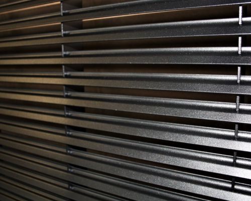 ADO Lüftungsgitter aus Aluminium LG-KS mit S-Lamellen 30° abgeflacht