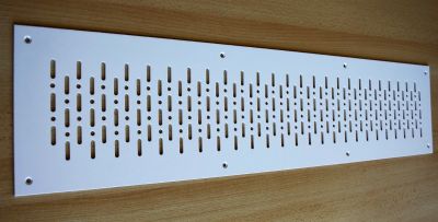 ADO Schlitzblechgitter Lüftungsprofil weiß 